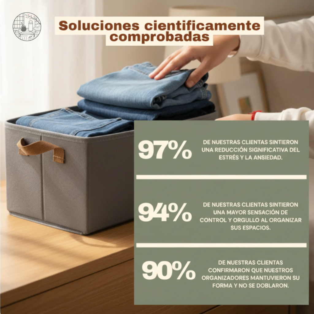 Organizador de ropa para la calma visual