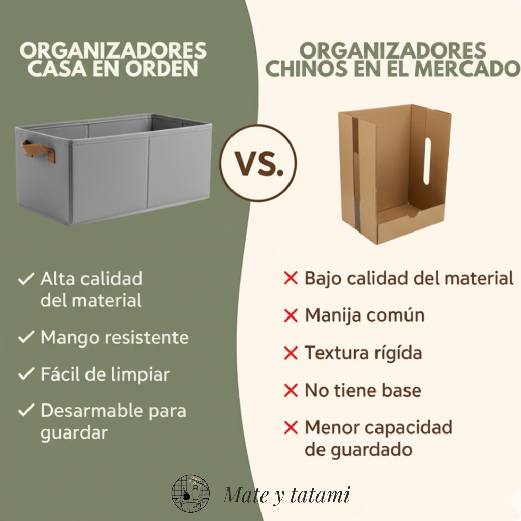 Organizador de ropa para la calma visual