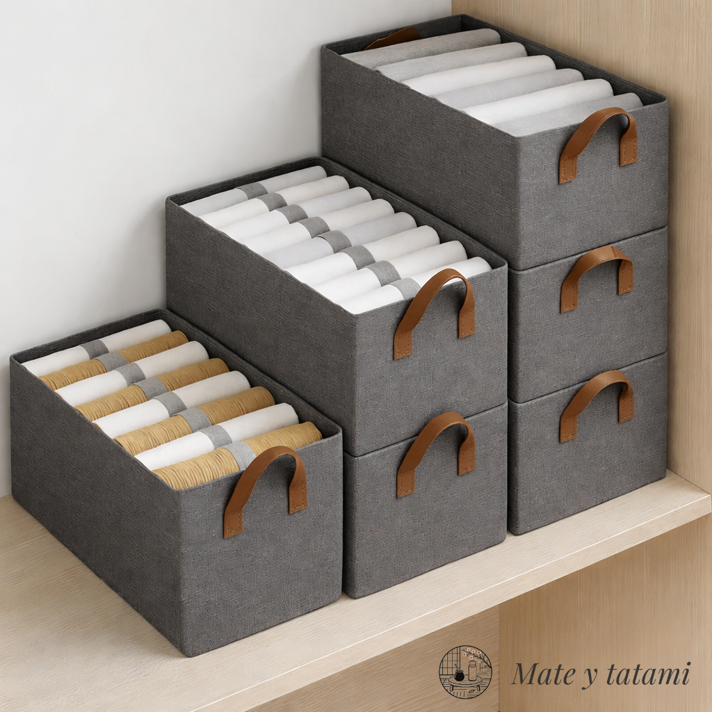 Organizador de ropa para la calma visual